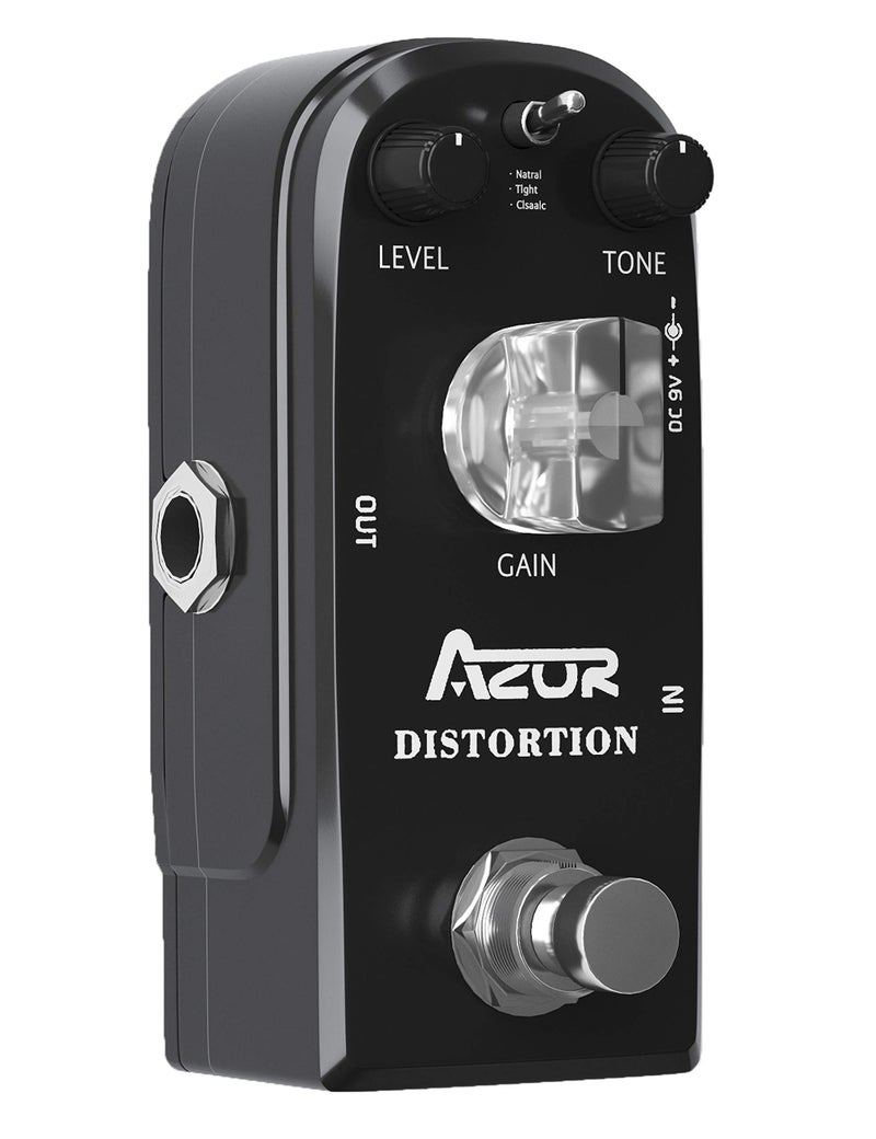 AZOR Distortion Guitar Effect Pedal 3 Modes Natural, Tight, Classic for Electric Guitar True Bypass AP-302 - Image 5